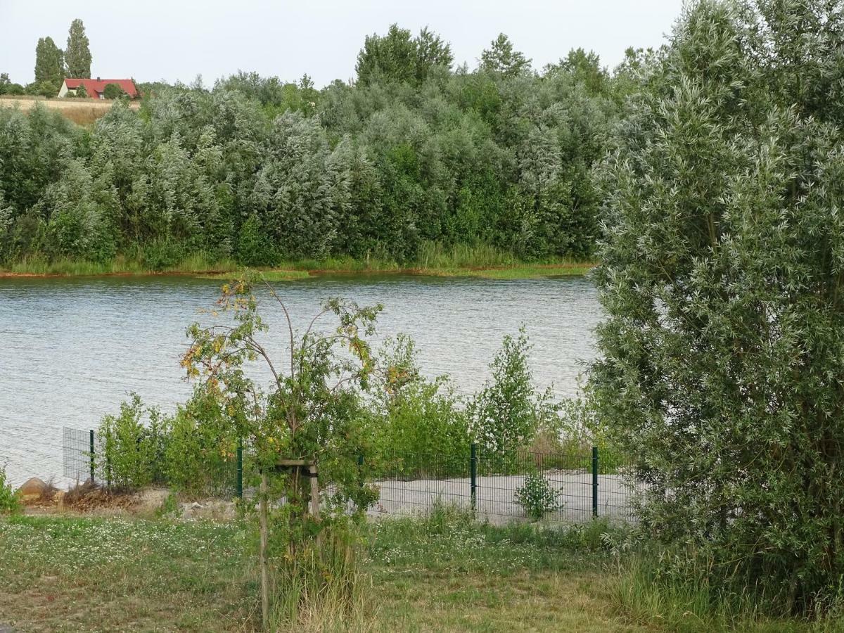 Feriendomizil am Störmthaler See, Lagovida, Leipziger Neuseenland, Großpösna, Sauna mit Seeblick Exterior foto