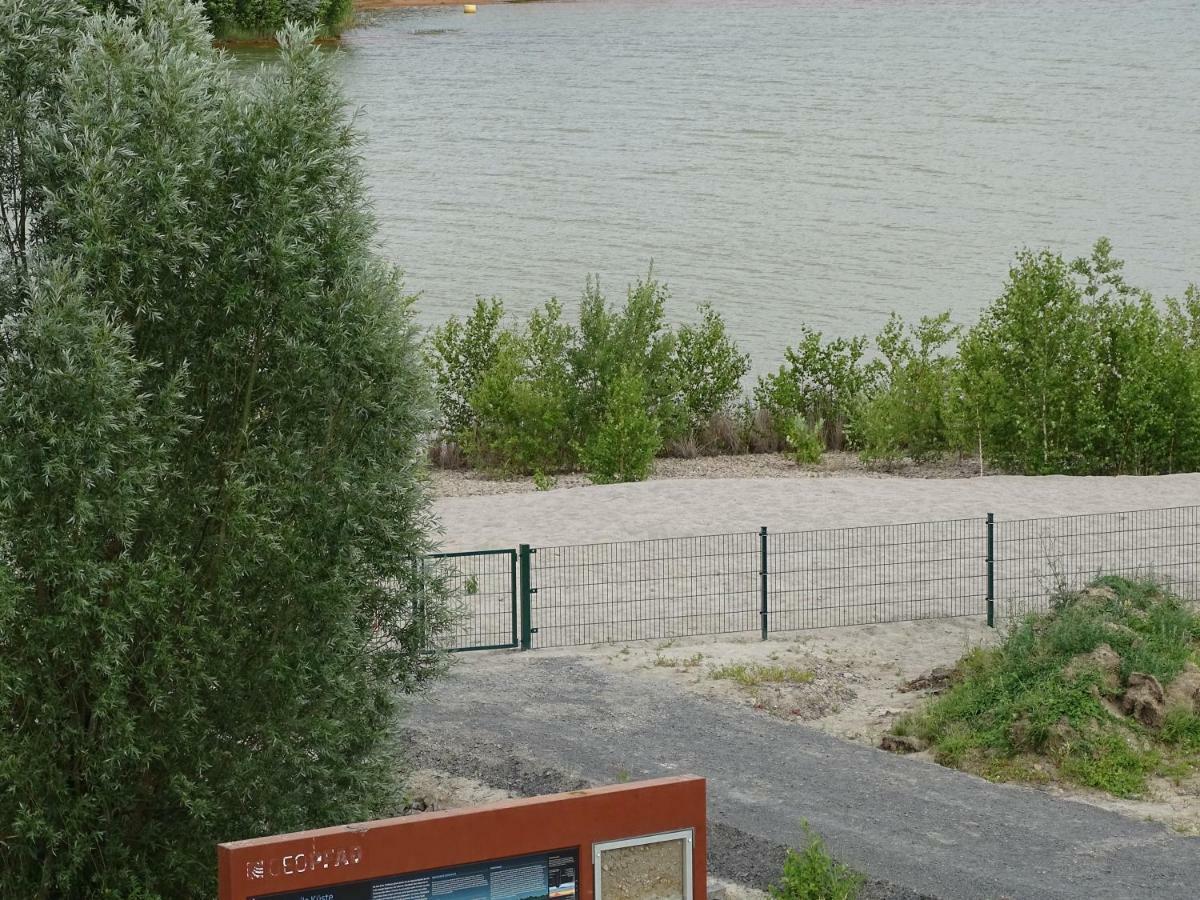 Feriendomizil am Störmthaler See, Lagovida, Leipziger Neuseenland, Großpösna, Sauna mit Seeblick Exterior foto