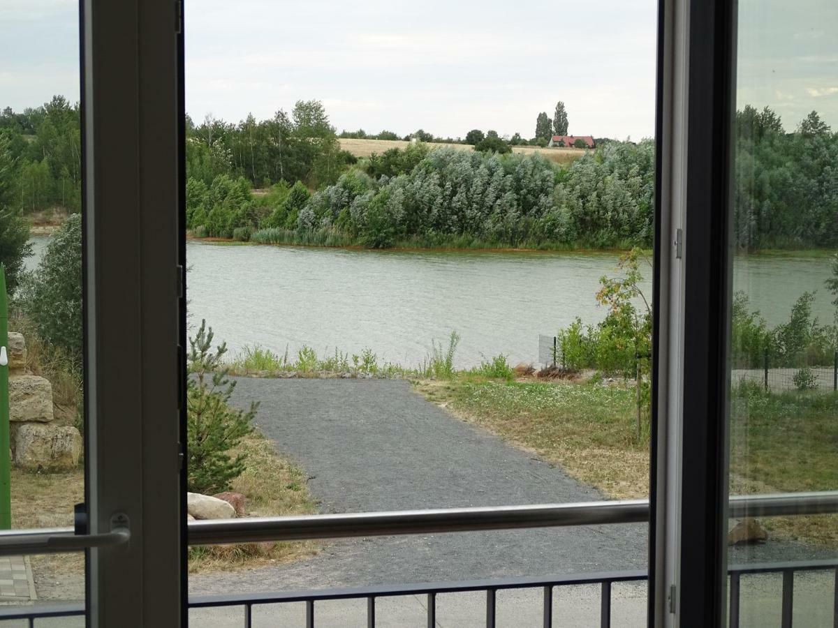 Feriendomizil am Störmthaler See, Lagovida, Leipziger Neuseenland, Großpösna, Sauna mit Seeblick Exterior foto