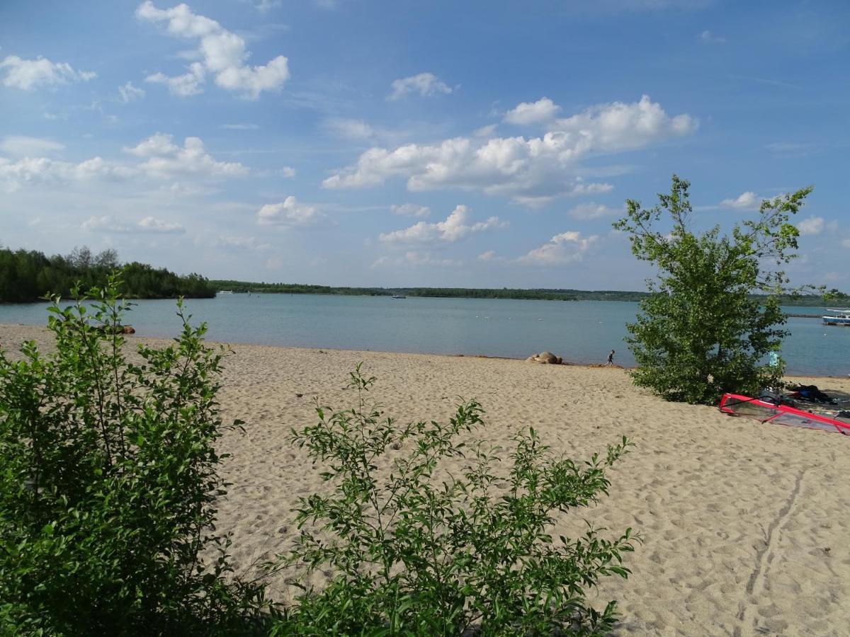 Feriendomizil am Störmthaler See, Lagovida, Leipziger Neuseenland, Großpösna, Sauna mit Seeblick Exterior foto