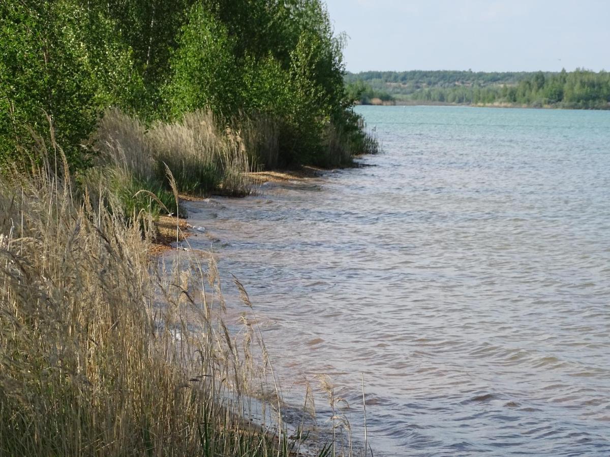 Feriendomizil am Störmthaler See, Lagovida, Leipziger Neuseenland, Großpösna, Sauna mit Seeblick Exterior foto